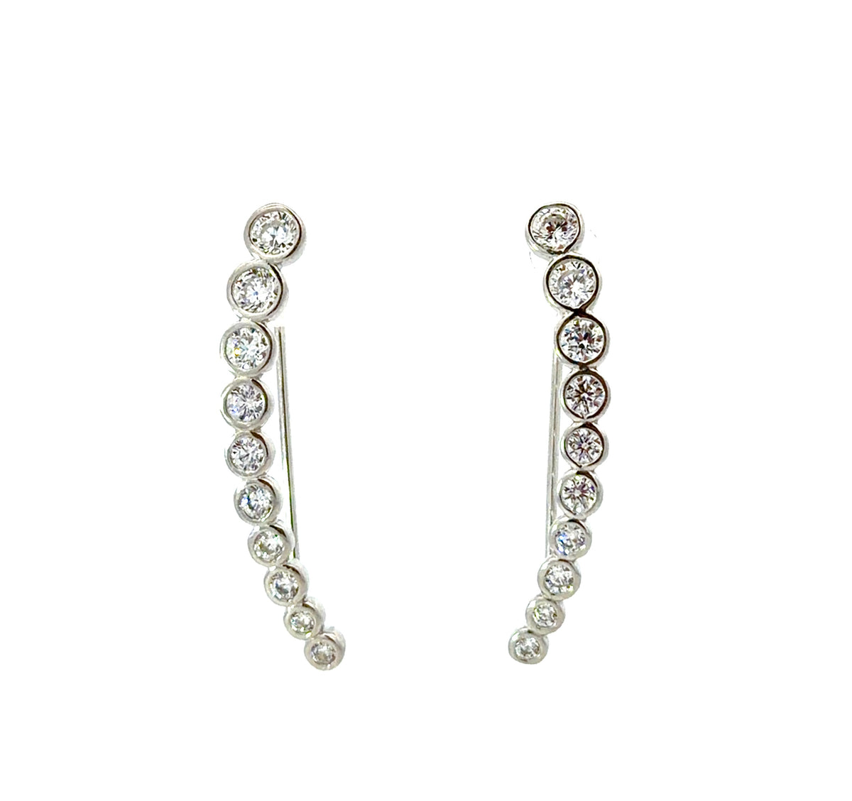 Sterling Silver Ear Climber Earrings