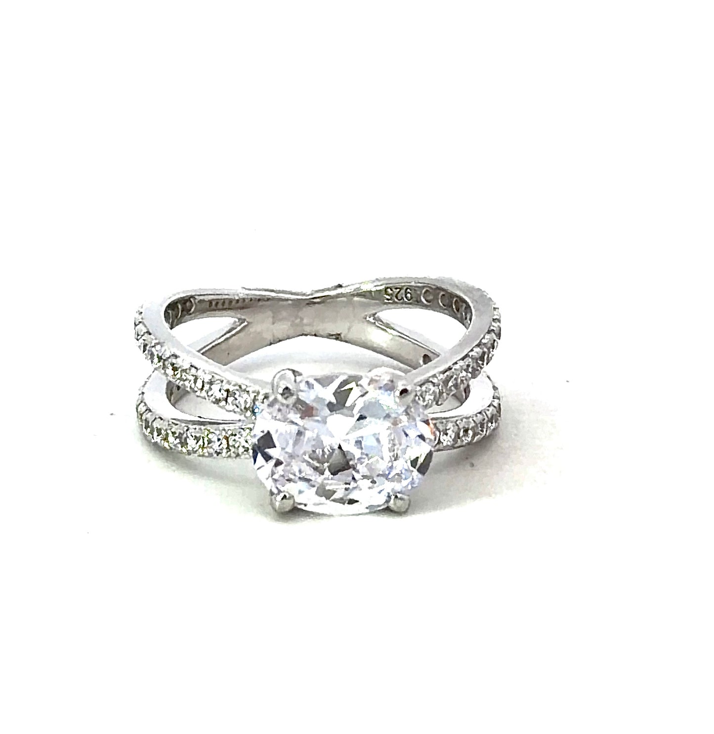 Sterling Silver Oval Cut Ring