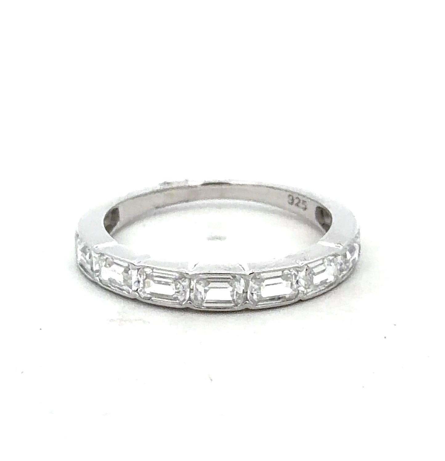 Sterling Silver Half Eternity Ladies Band