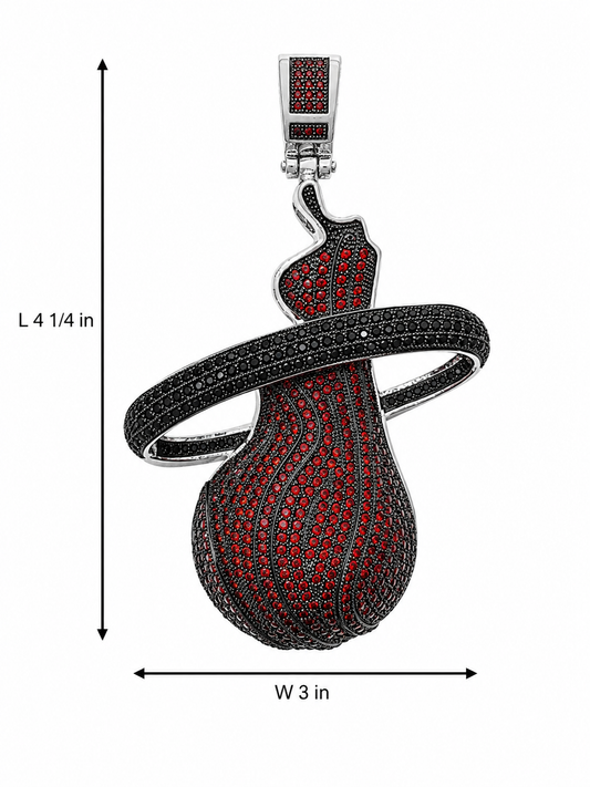 Stainless Steel Miami Heat Pendant