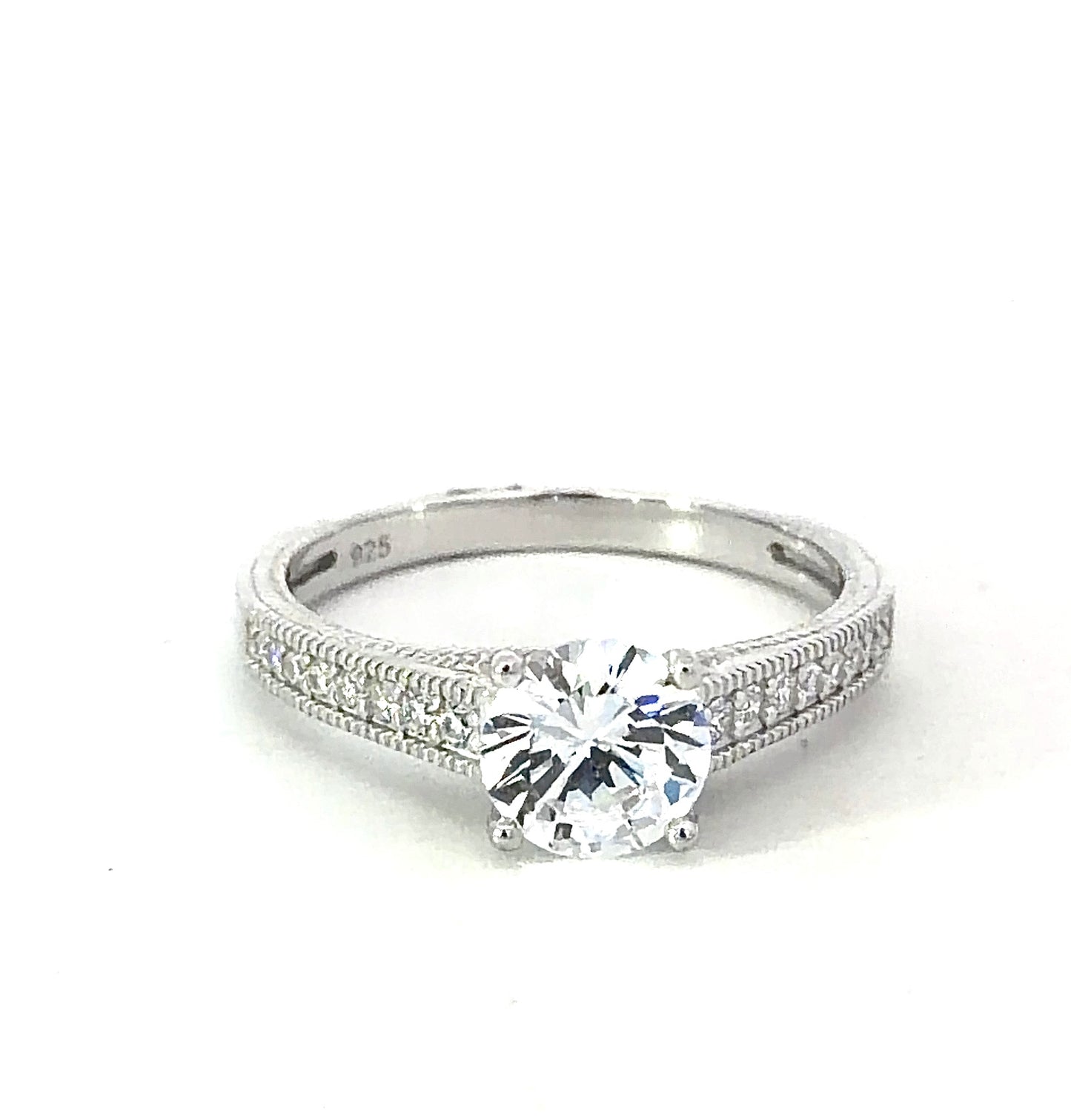 Sterling Silver Cathedral Style Ring