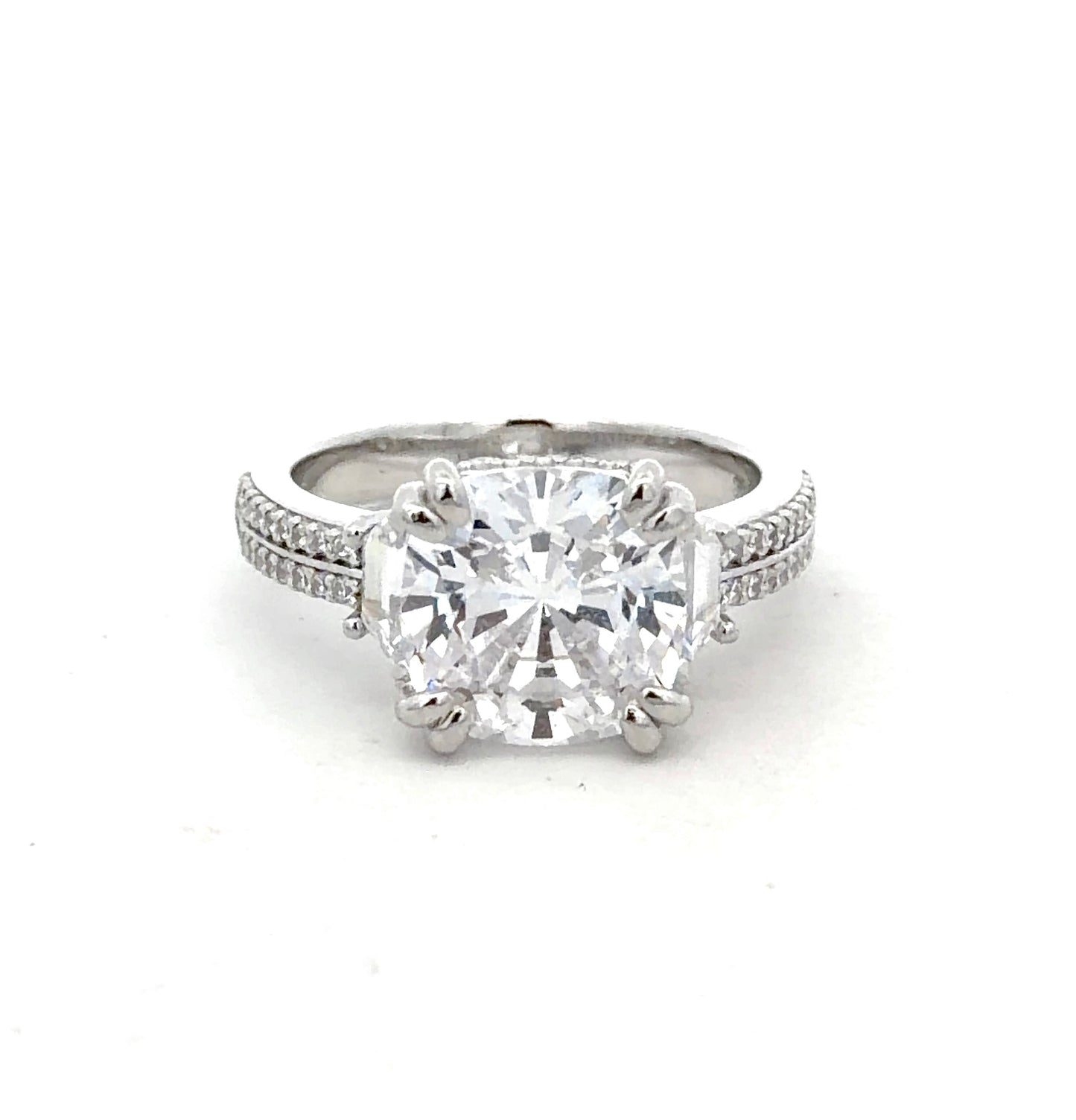 Sterling Silver Cushion Cut Ring