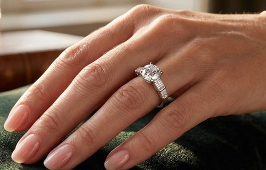 Sterling Silver Cathedral Style Ring