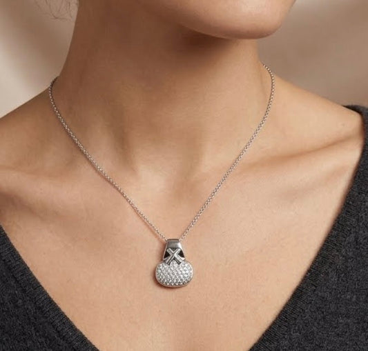 Sterling Silver Cubic Zirconia Necklace