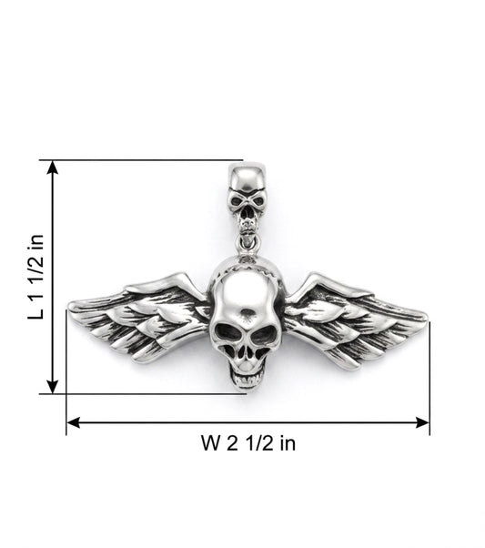 Stainless Steel Gothic Style Skull Pendant