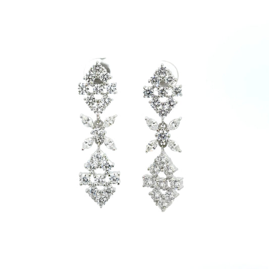 Chandelier Floral Design Earrings