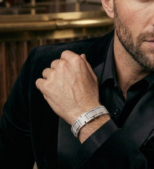 Stainless Steel Bling Bracelet 15 MM