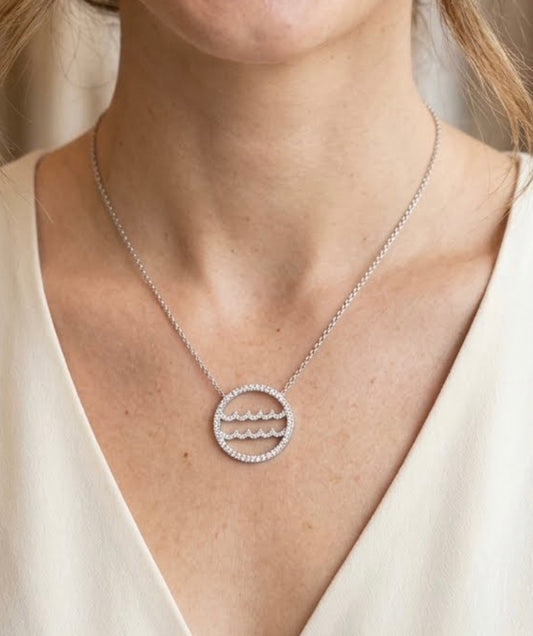 Aquarius Cubic Zirconia Necklace