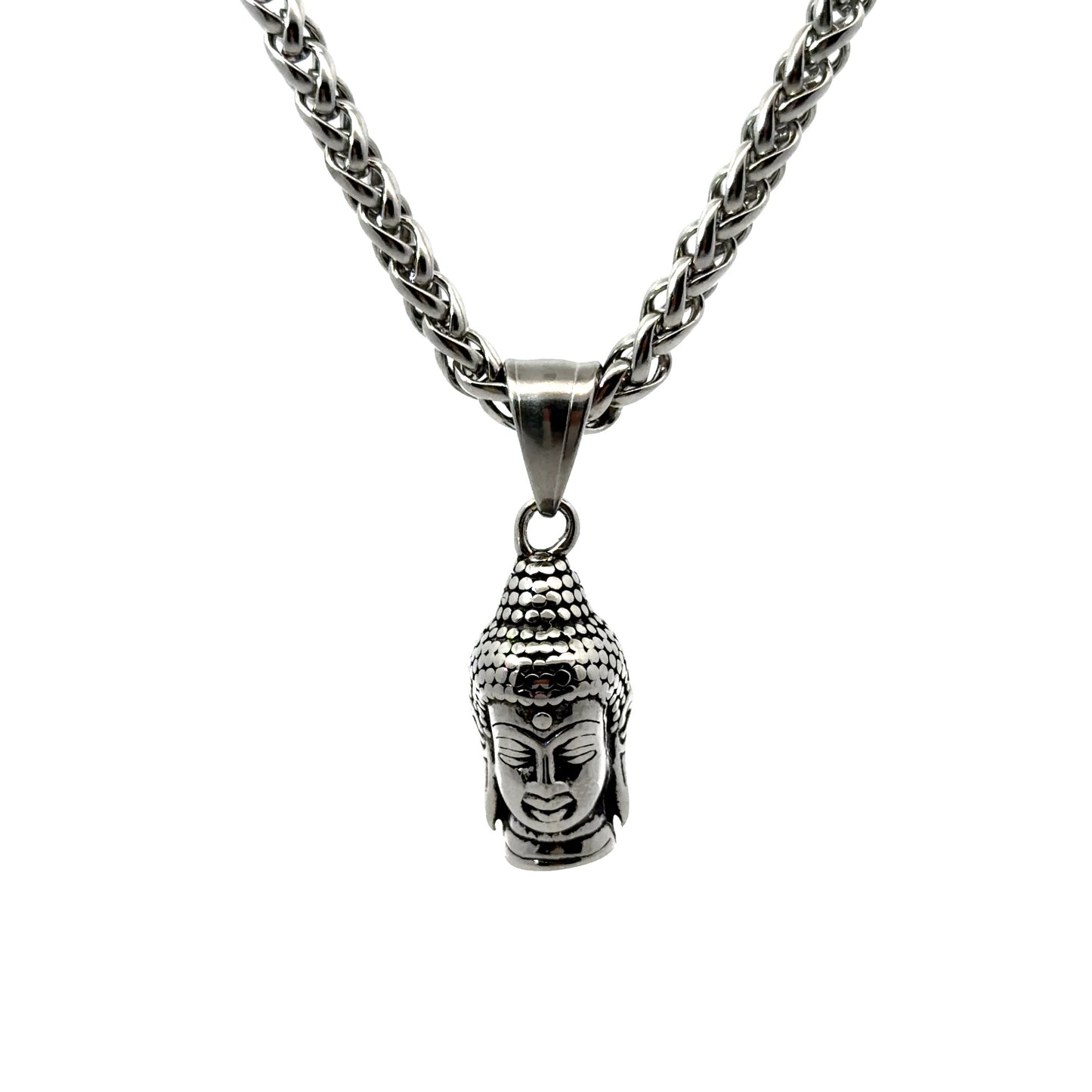 Stainless Steel Buddha Head Pendant