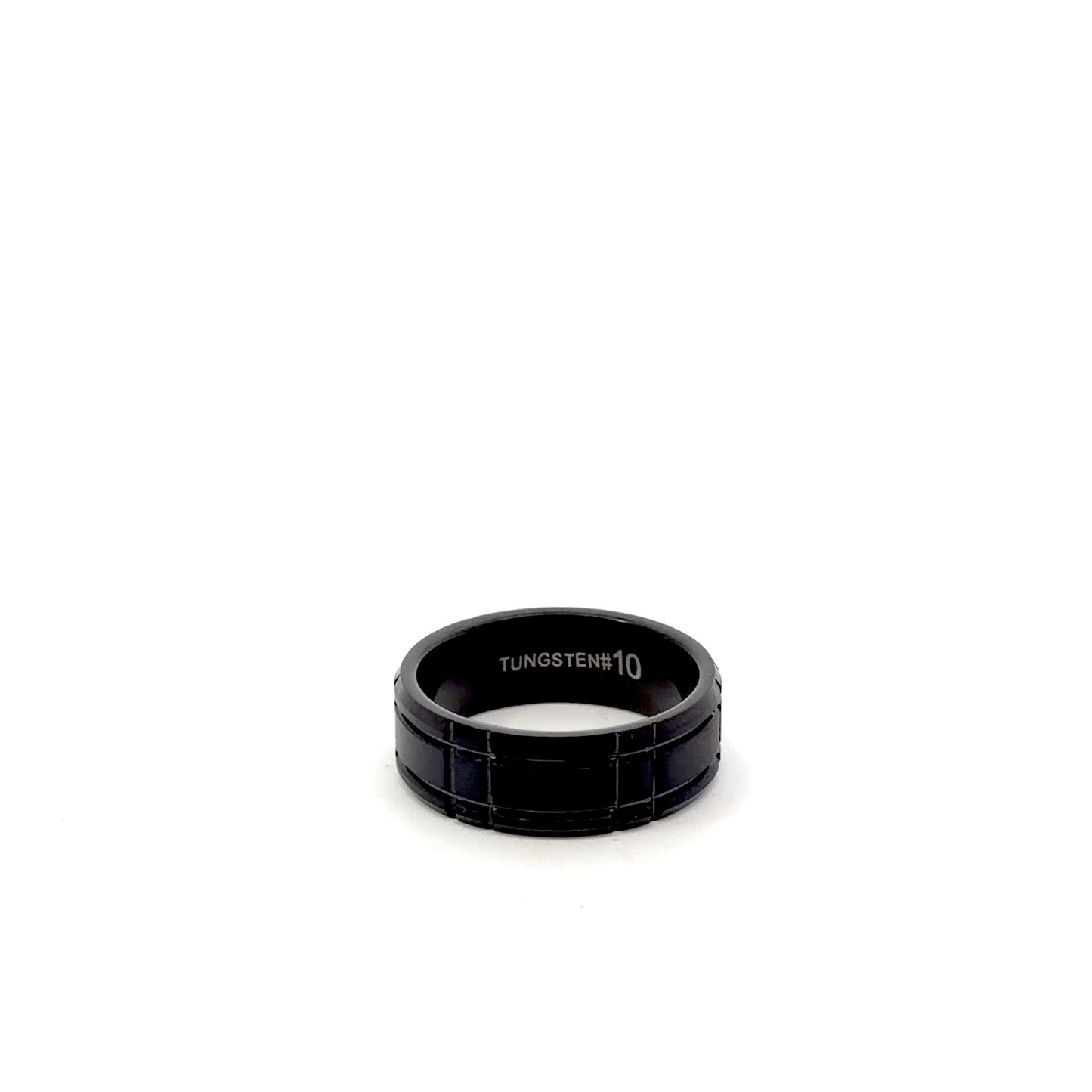 Black Tungsten Carbide Men's Wedding Band