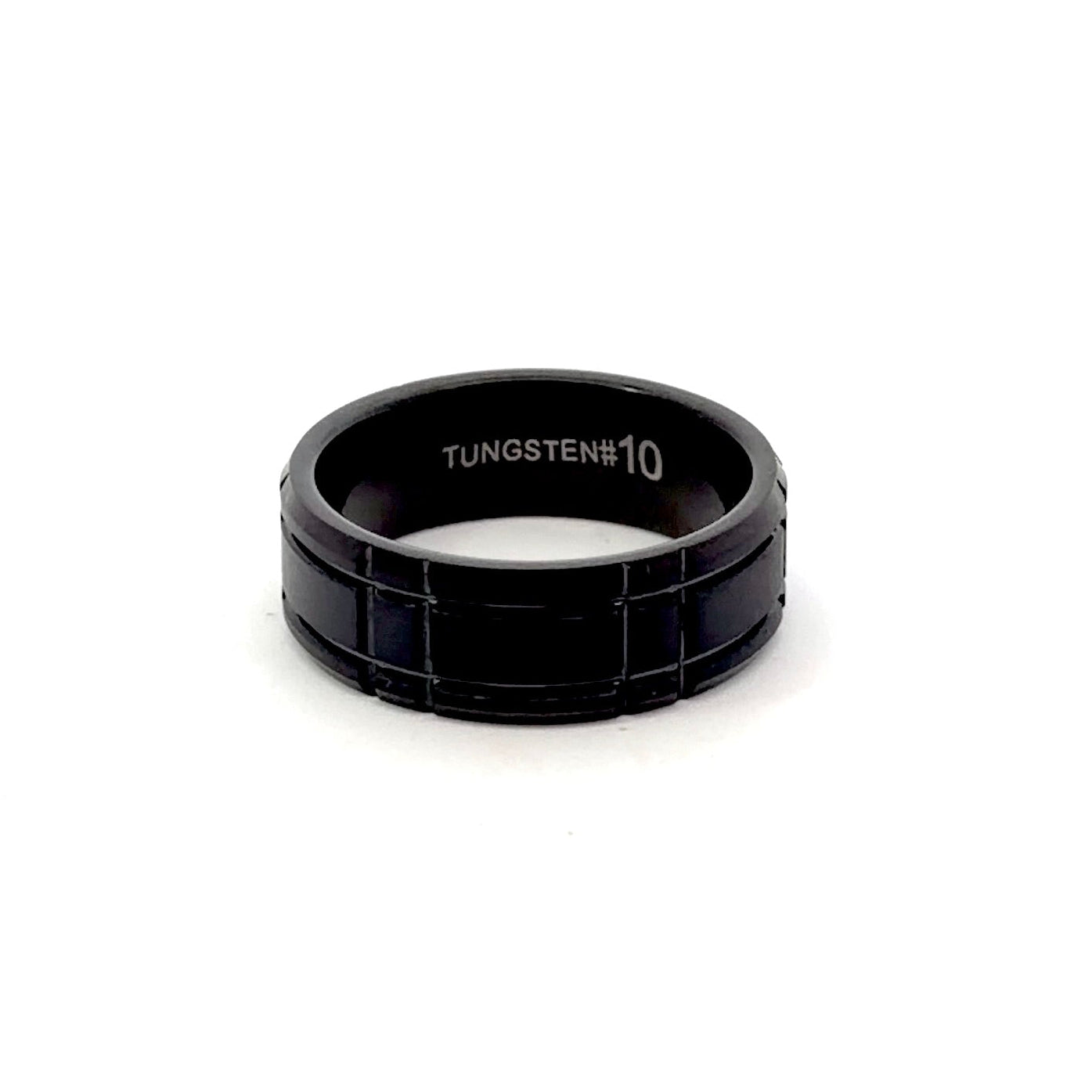Black Tungsten Carbide Men's Wedding Band