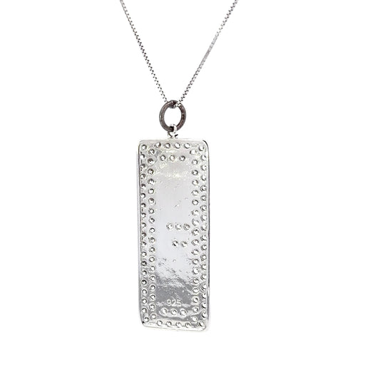 Sterling Silver Iconic Wordmark Pendant