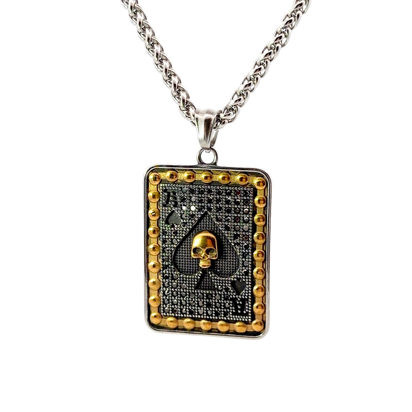 Sterling Silver Ace of Spades Pendant