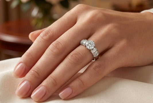 Sterling Silver Brilliant-cut Cubic Zirconia Ring
