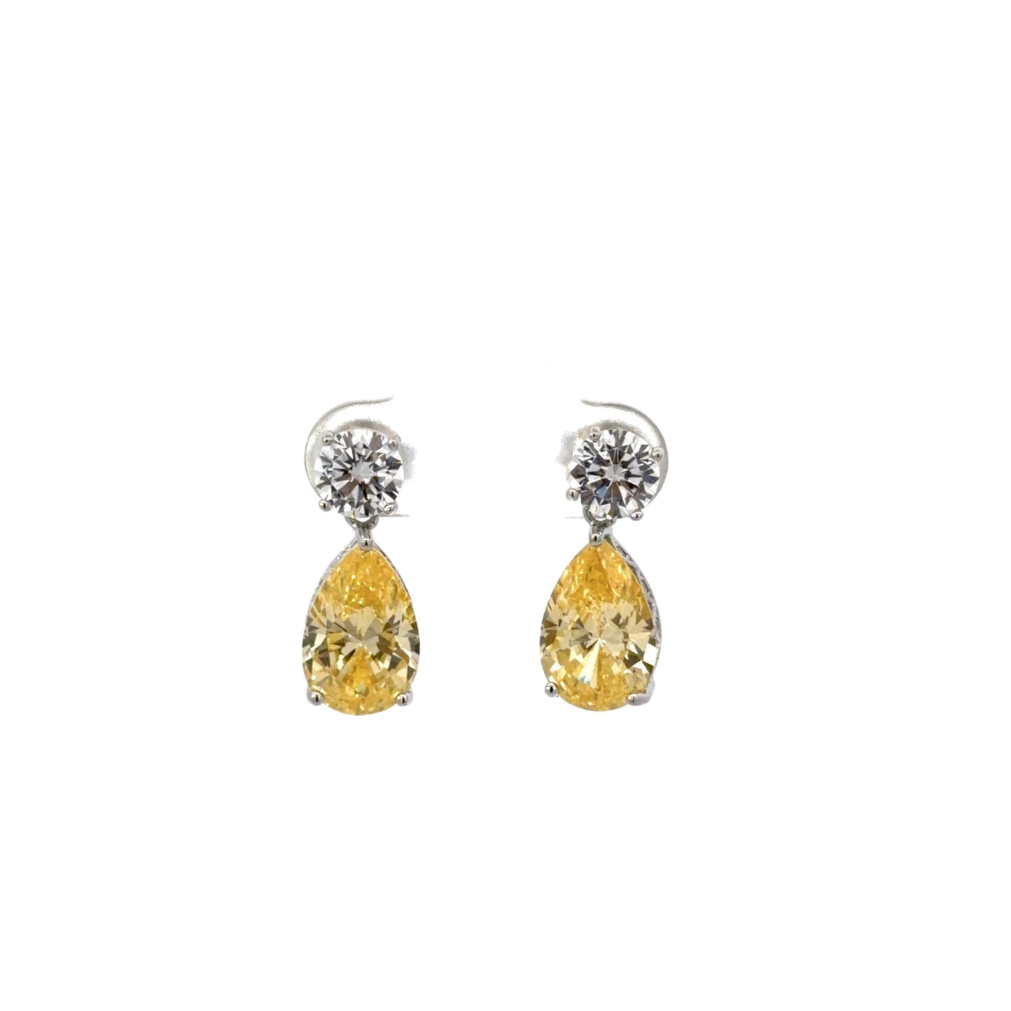 Sterling Silver Luxurious Teardrop Earrings