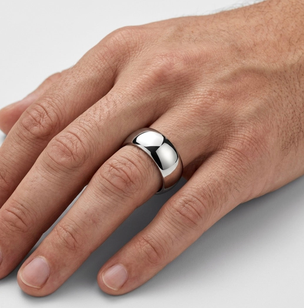 Classic High-Polish Domed 8MM Tungsten Band