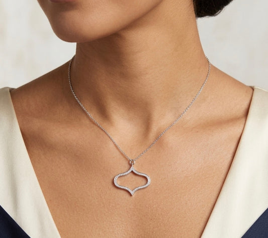 Sterling Silver Arabesque Necklace