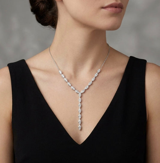 Sterling Silver 18-inch Y-Drop Necklace