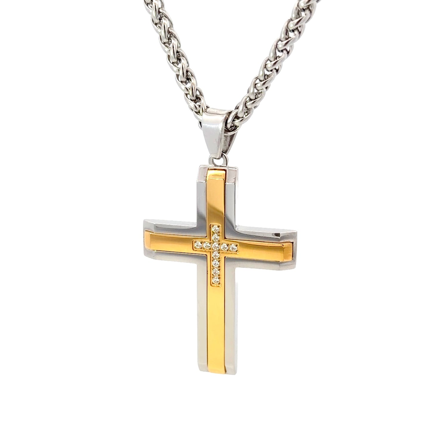 Stainless Steel Gold Plated Pendant