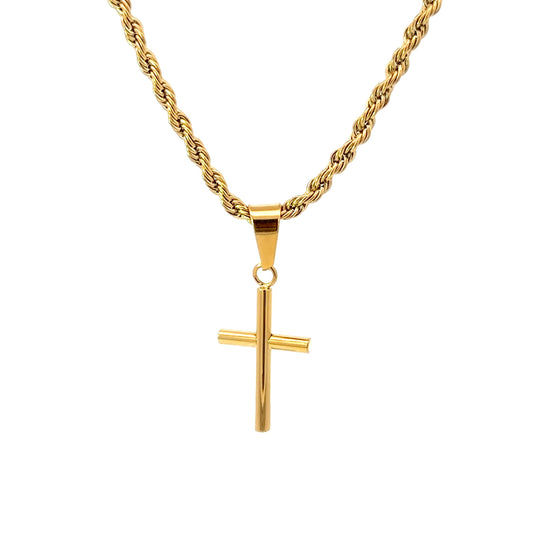Stainless Steel Minimalist Cross Pendant