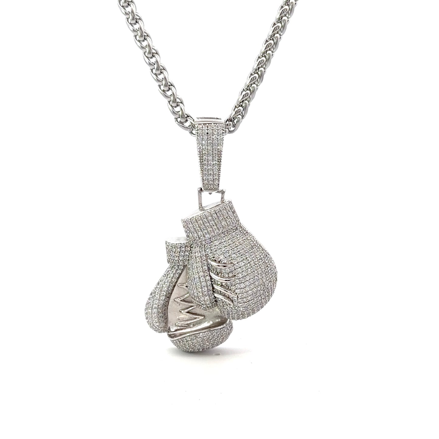 Sterling Silver Boxing Gloves Pendant