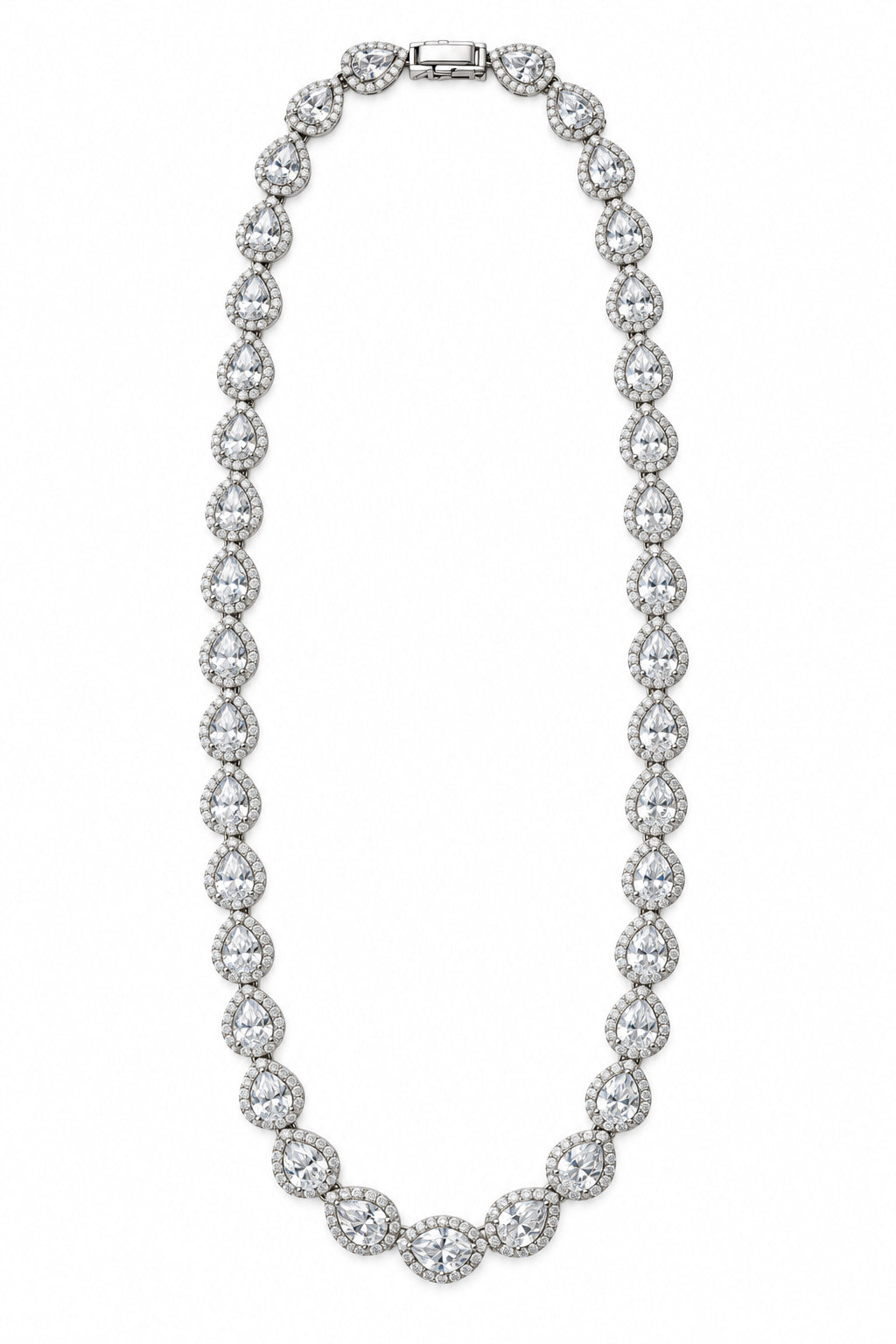 Sterling Silver Teardrop-cut Necklace