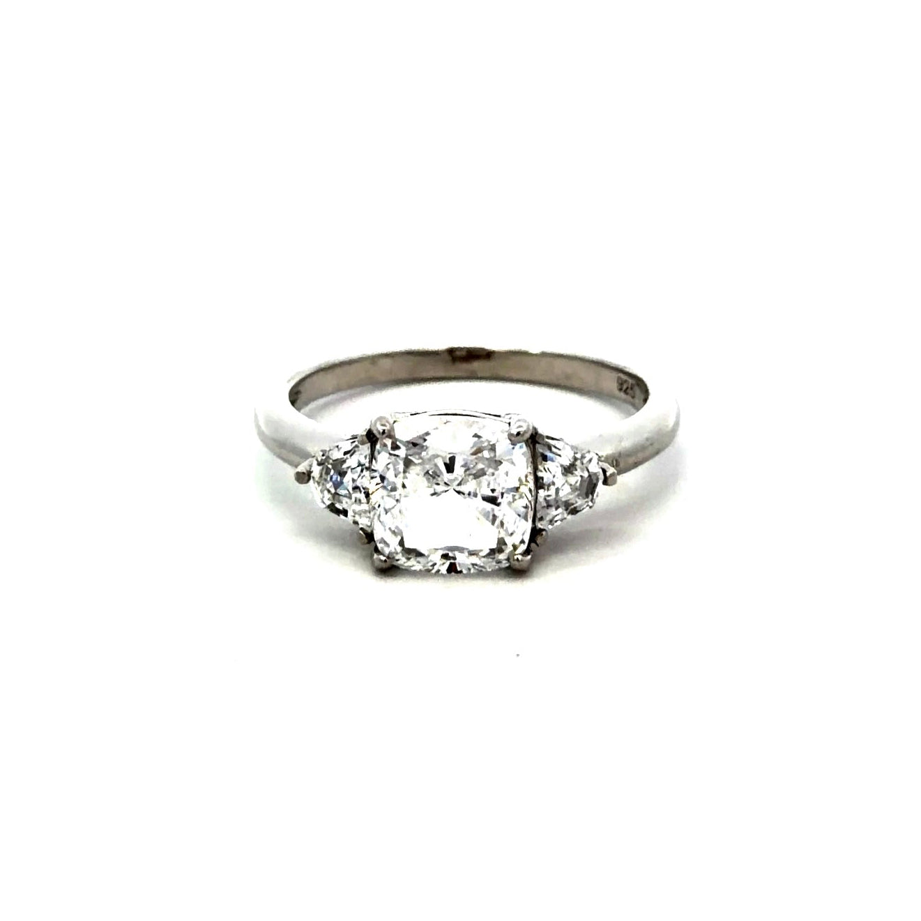 Sterling Silver 3-Stone Ring