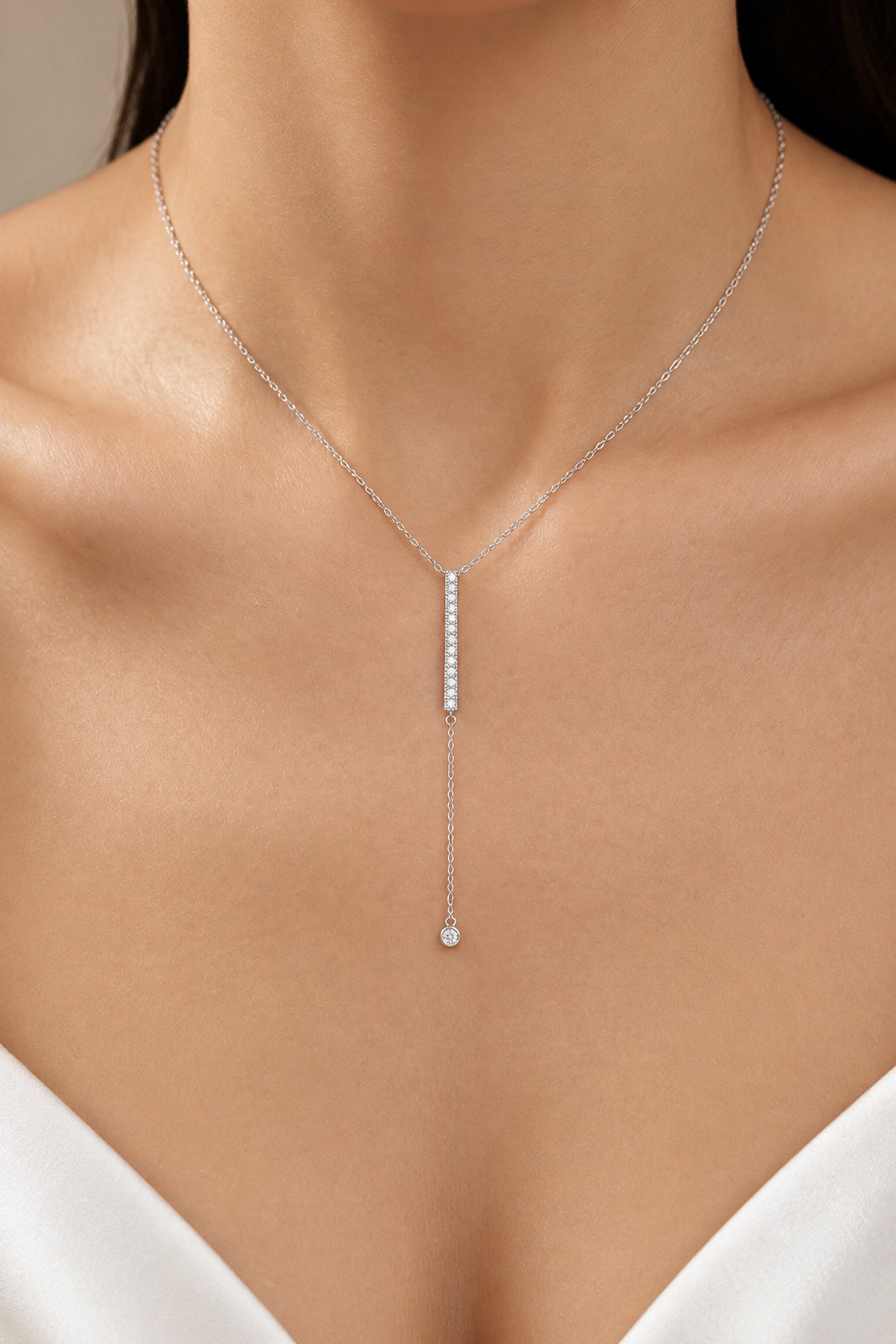 Sterling Silver Silver Lariat Necklace