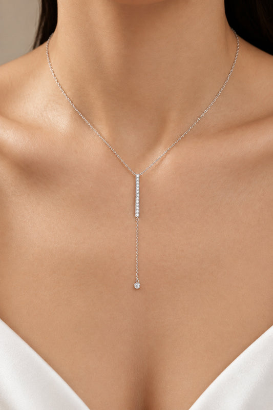 Sterling Silver Silver Lariat Necklace