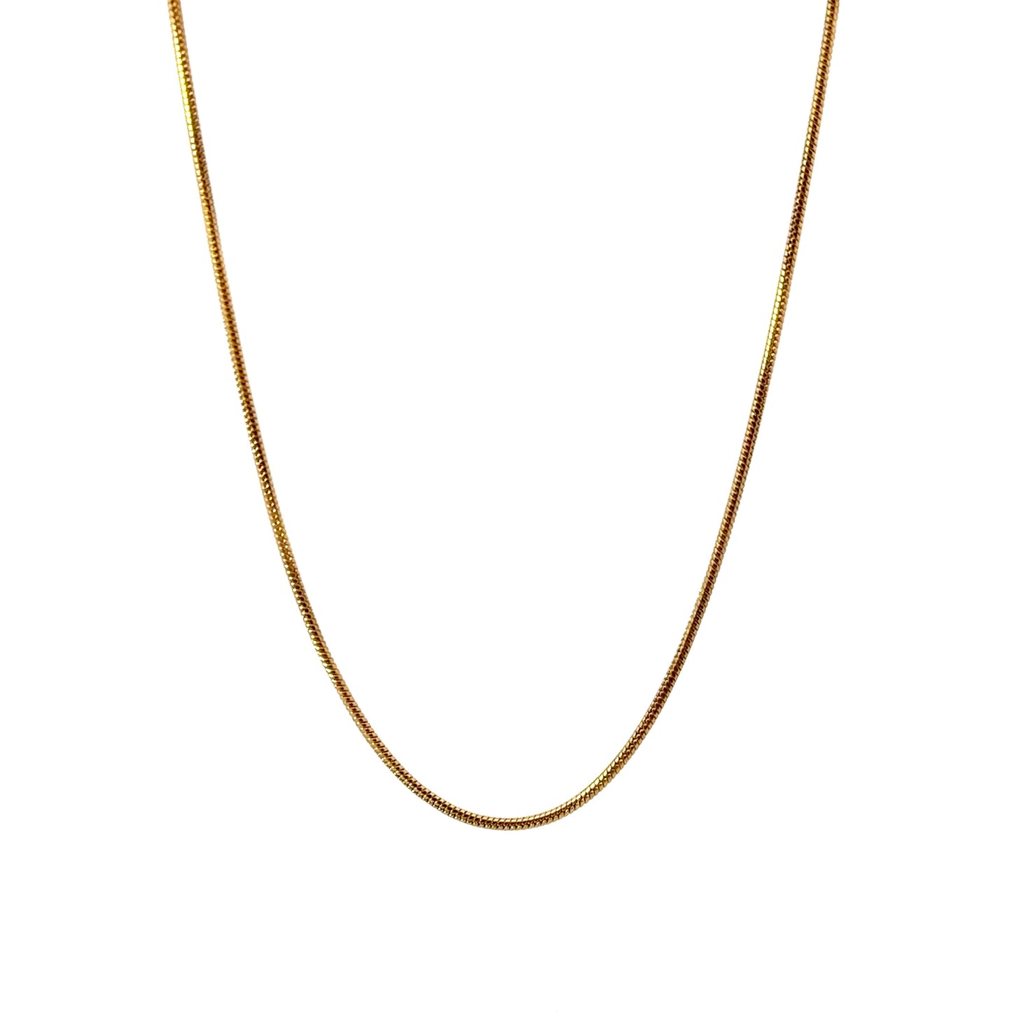 Gold Plated Snake Chain Men’s Necklace