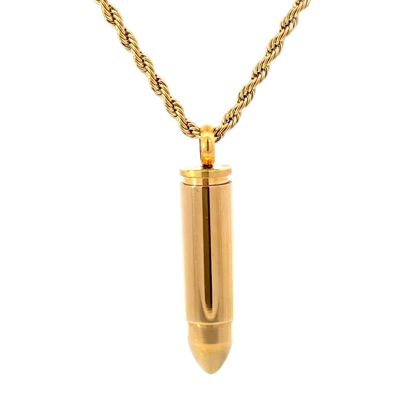 Stainless Steel Bullet Pendant