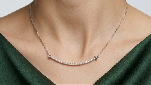 Sterling Silver Arched Necklace