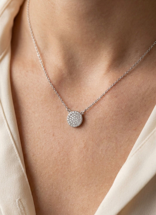 Sterling Silver Cubic Zirconia Necklace