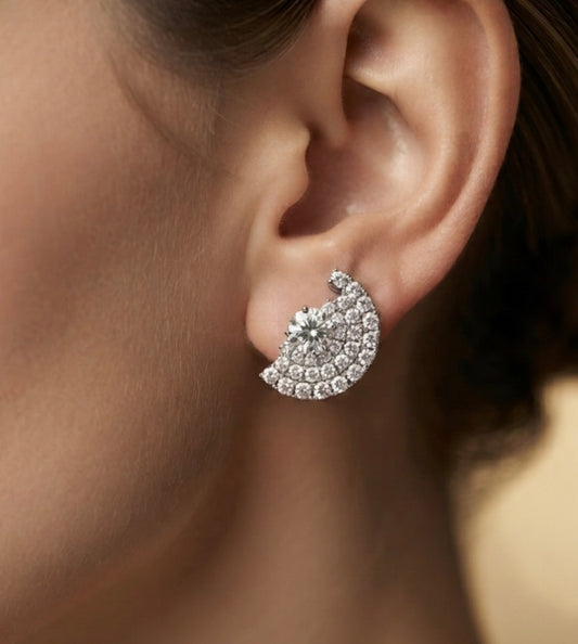 Cubic Zirconia Stud Earrings