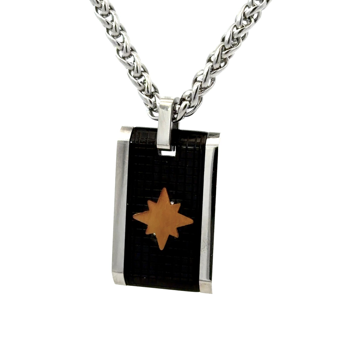 Stainless Steel Men’s Dog Tag Pendant