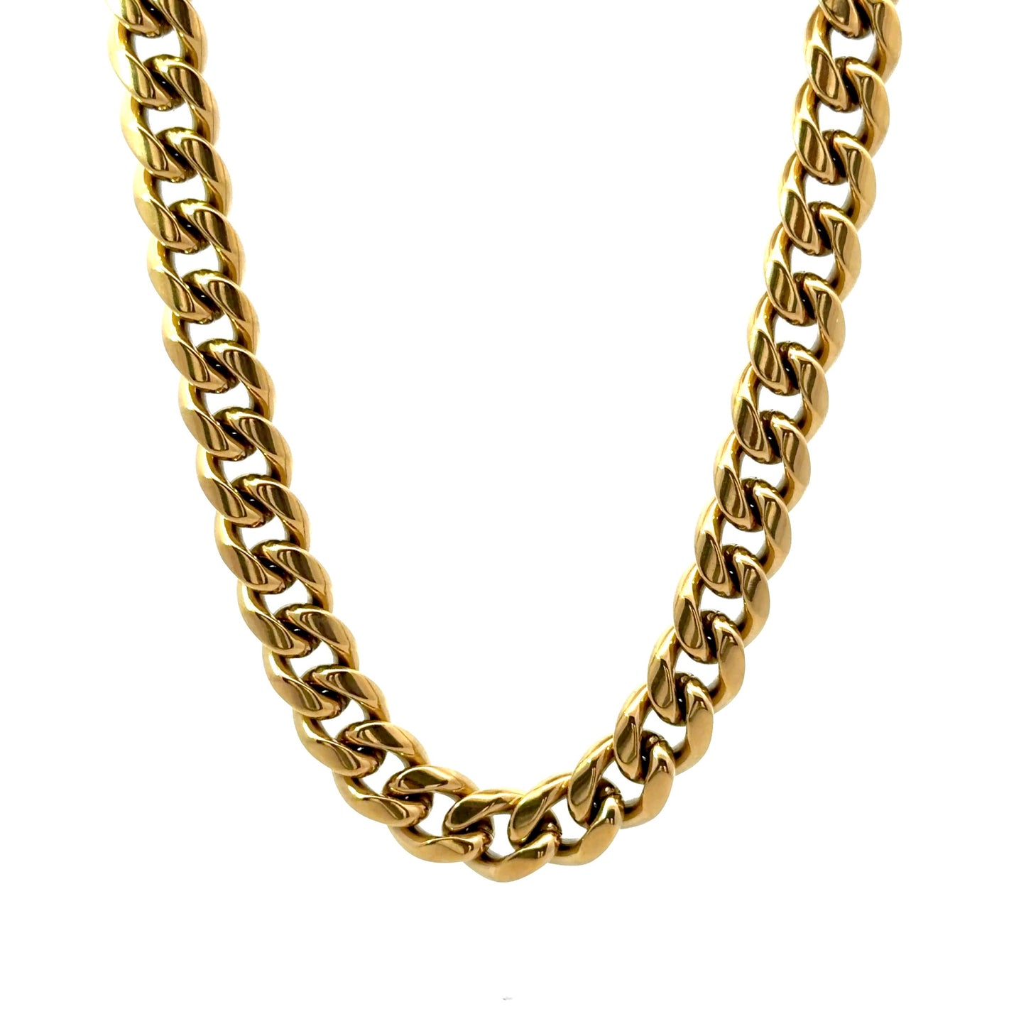 Gold plated Cuban Link Men’s Chain Necklace