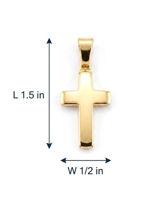 Stainless Steel Minimalist Cross Pendant