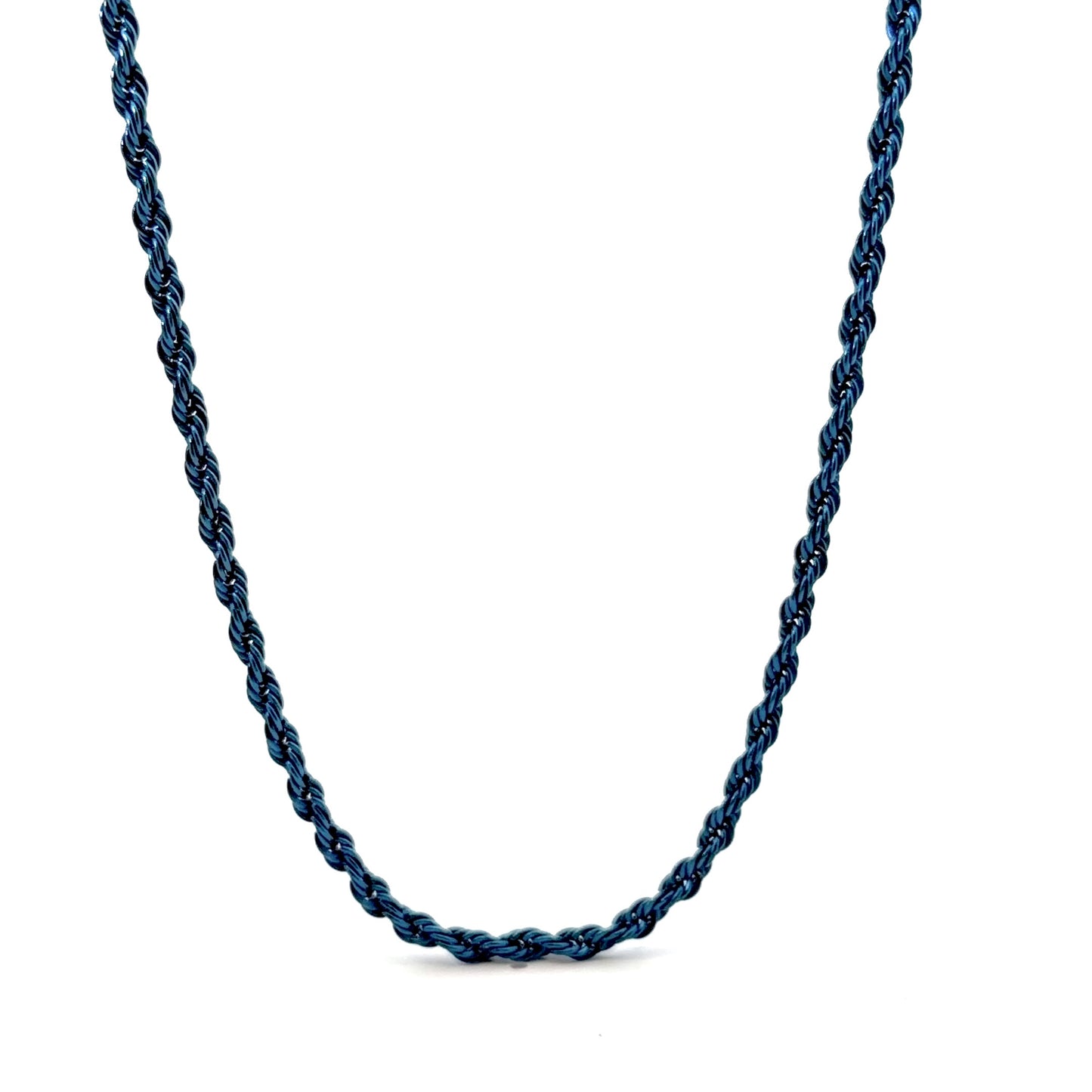 Blue Rope Chain Necklace