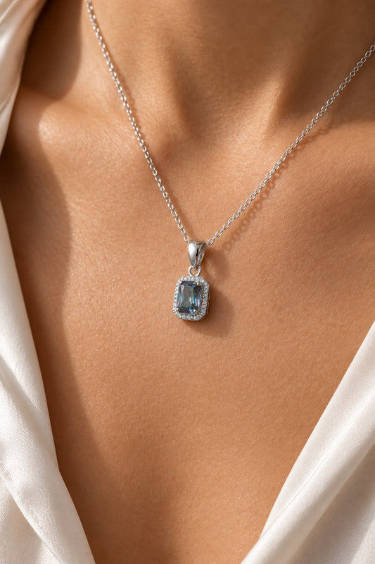 Sterling Silver Alexandrite Necklace