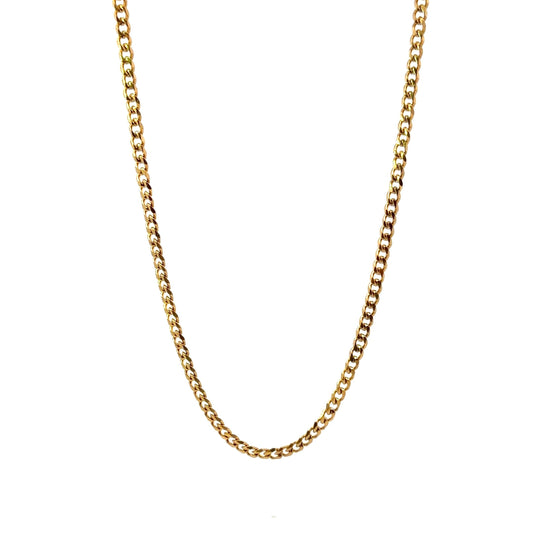 Gold Plated Cuban Chain Link Necklace