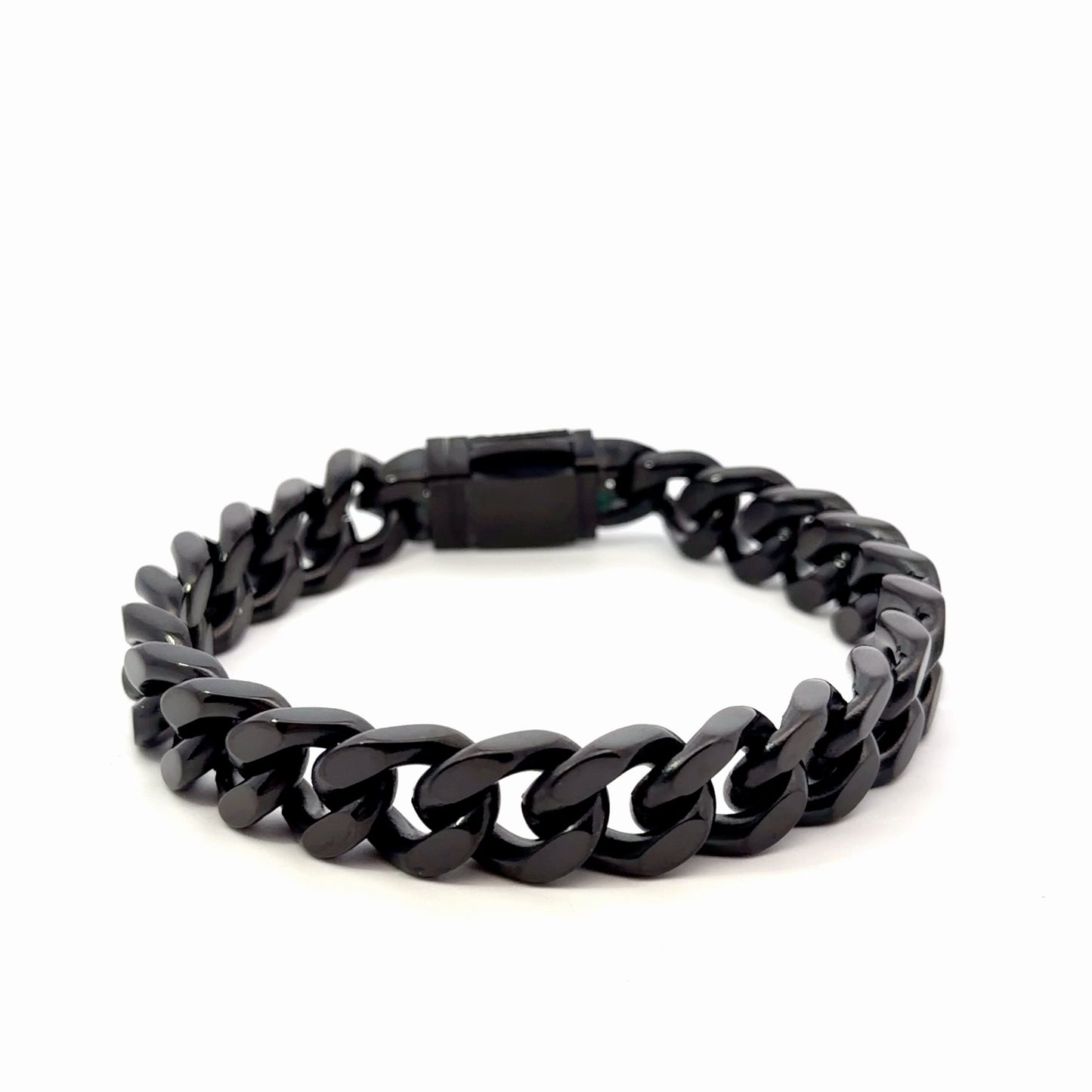 Men’s Black Miami Cuban Link Chain Bracelet