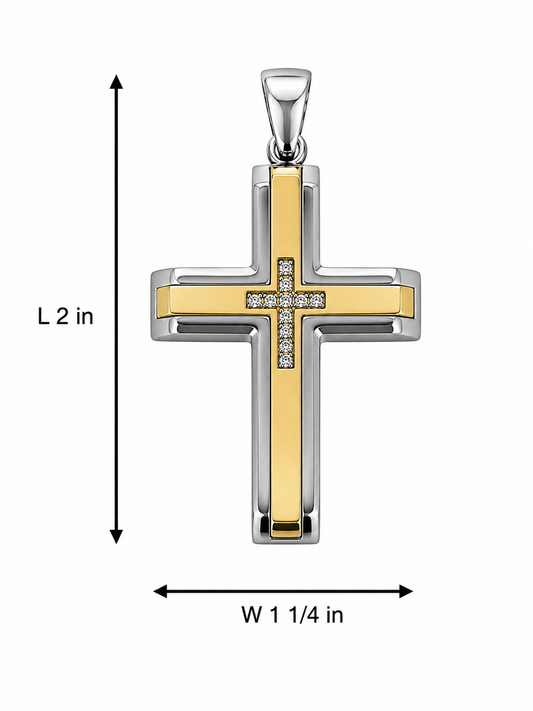 Stainless Steel Gold Plated Pendant