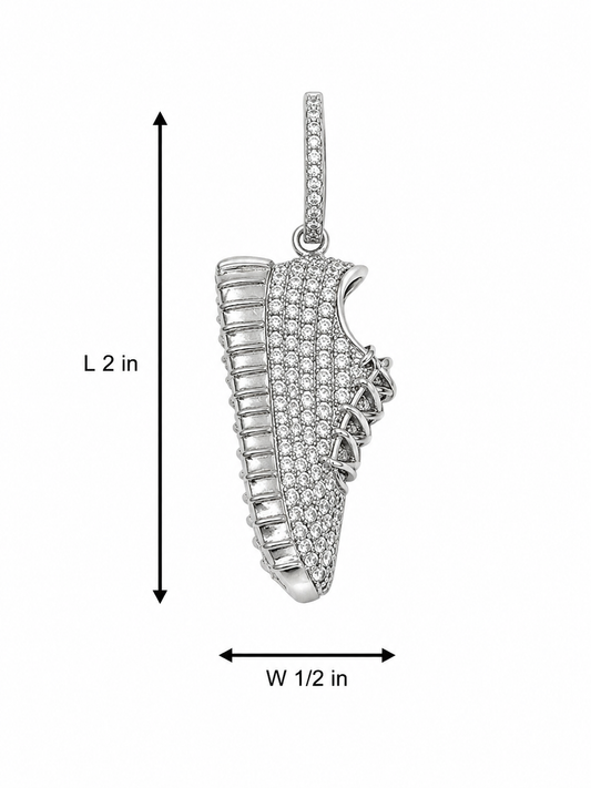 Sterling Silver Tennis Shoe Pendant
