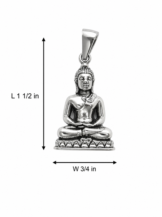 Stainless Steel Buddha Pendant