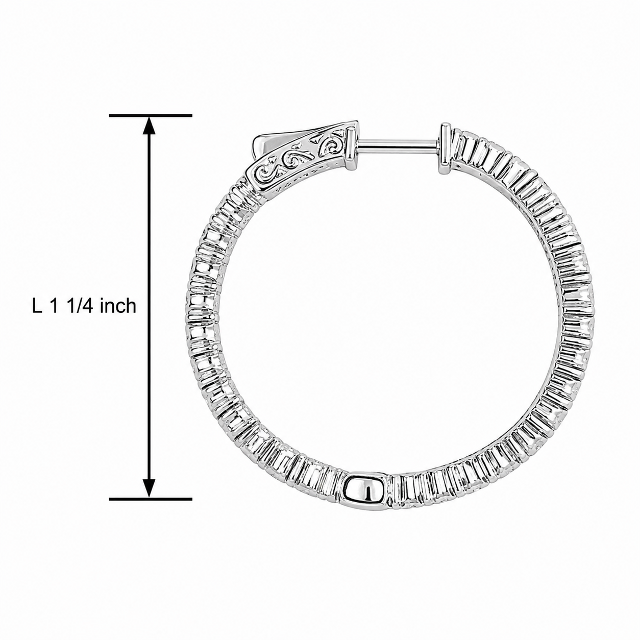 Sterling Silver Inside-Out Hoop Earrings