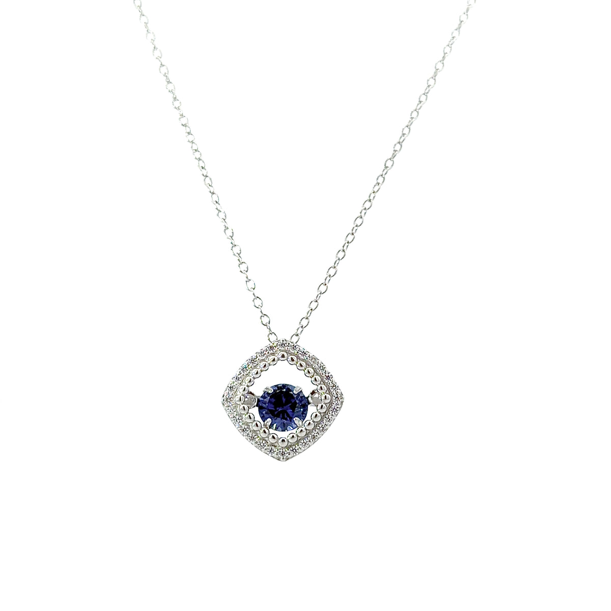 Sterling Silver Sapphire Necklace