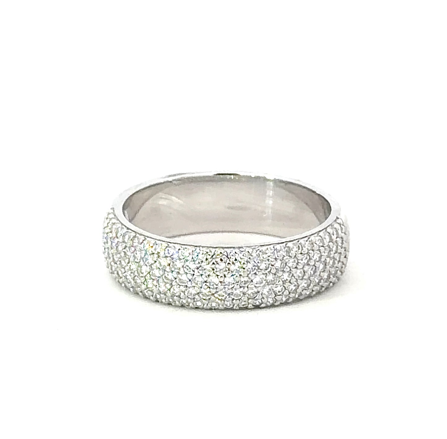 Sterling Silver Pave set Ring