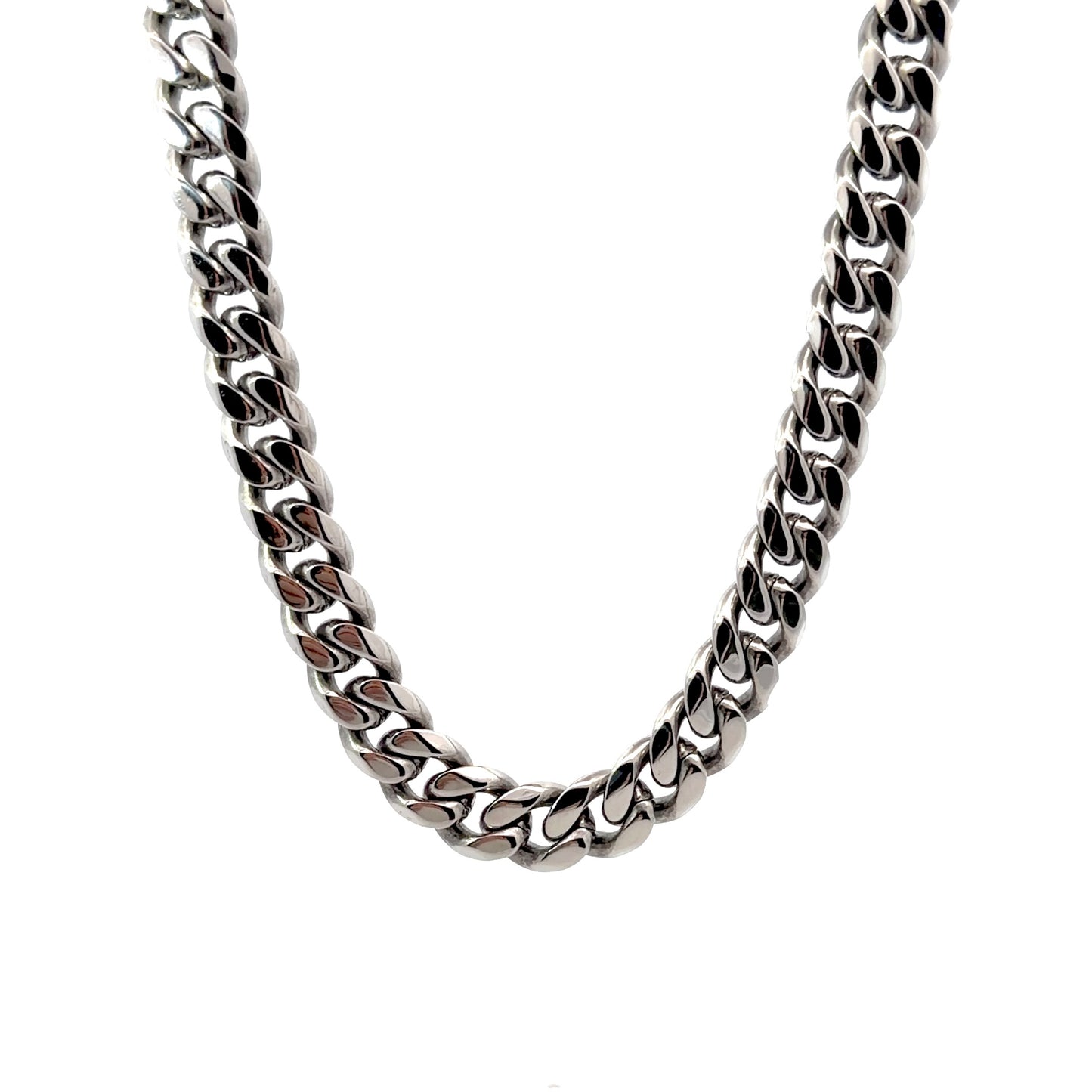 Classic Stainless Steel 10MM Cuban Link Necklace