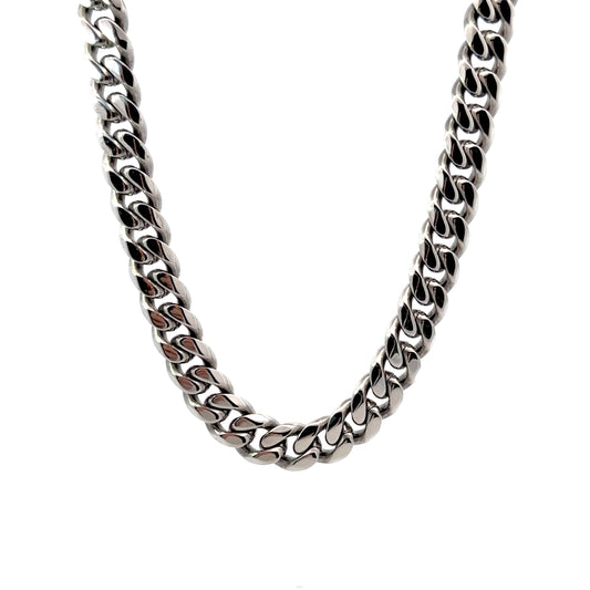 Classic Stainless Steel 10MM Cuban Link Necklace