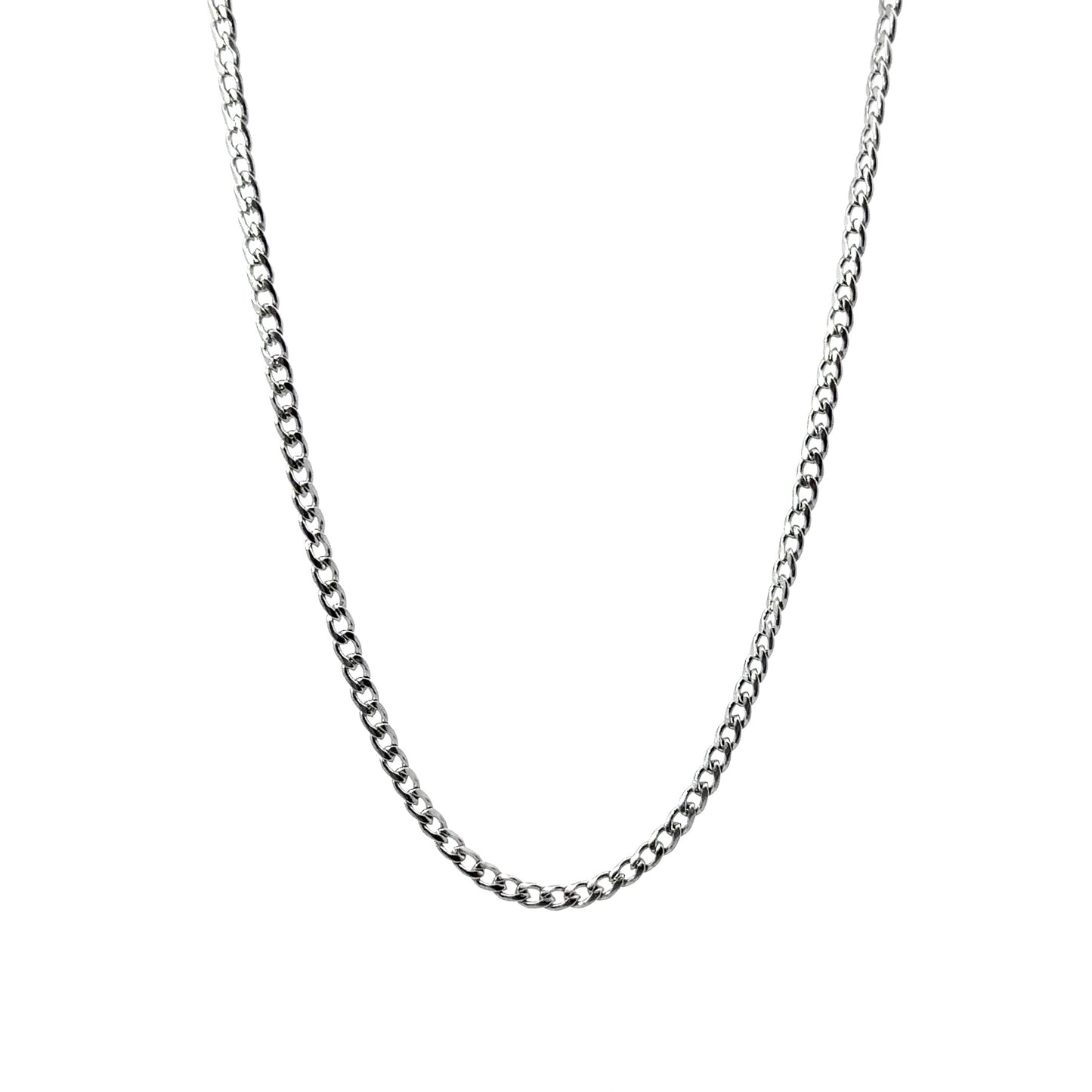 Stainless Steel 3MM Cuban Link Chain Necklace